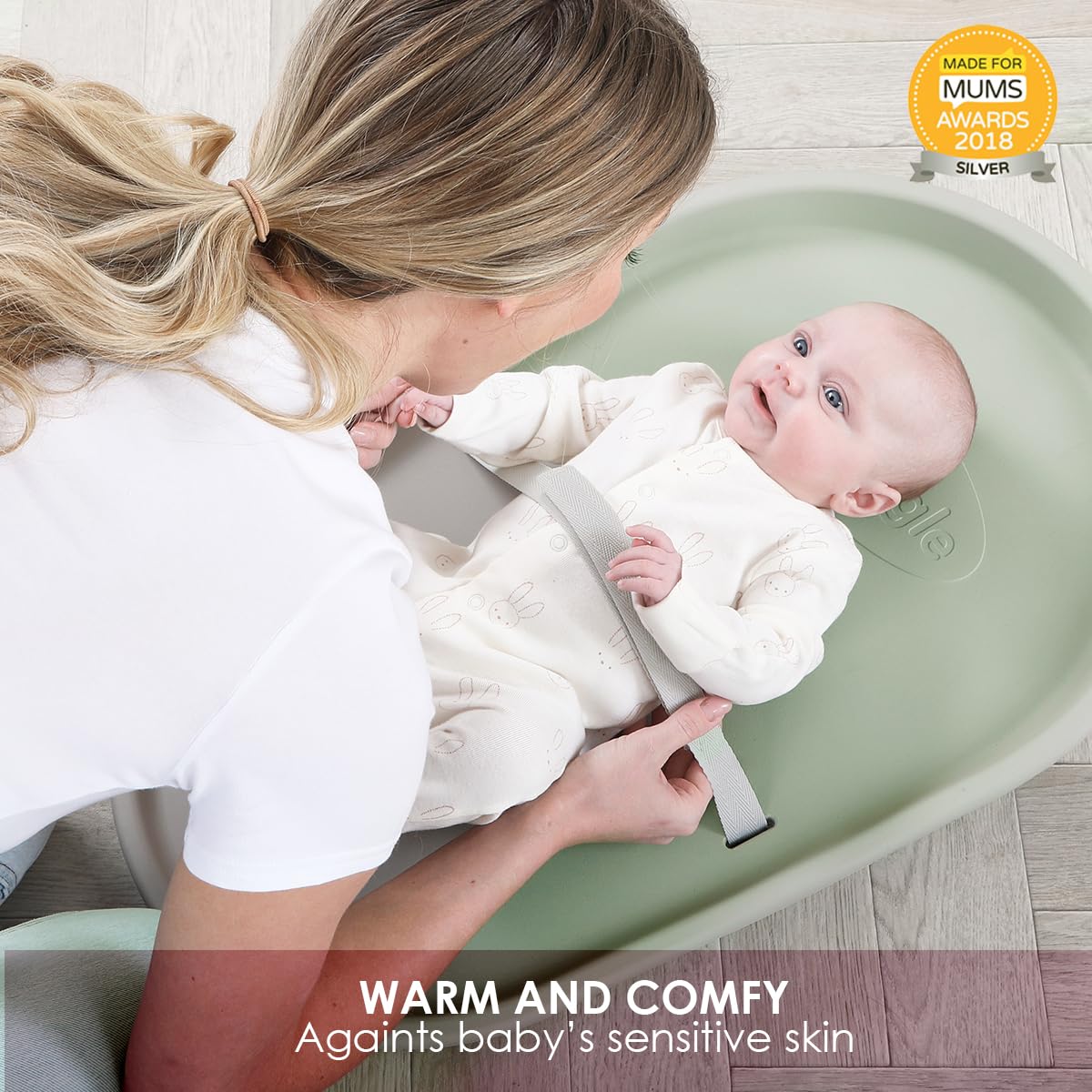 Shnuggle Bath & Change Bundle: Baby Bath & Changing Bundle + Accessories - 6-Piece Set