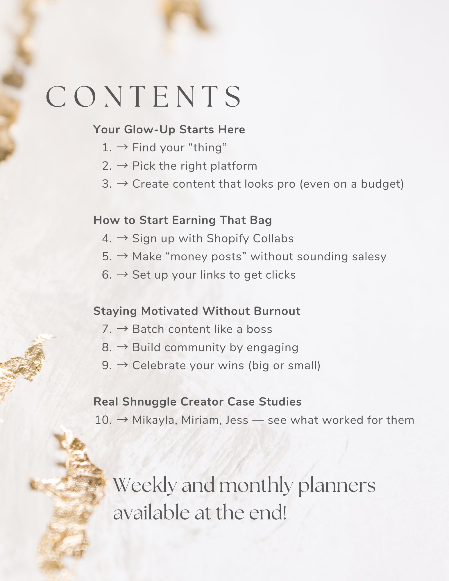 Shnuggle Influencer Kickstart Guide (FREE Download)