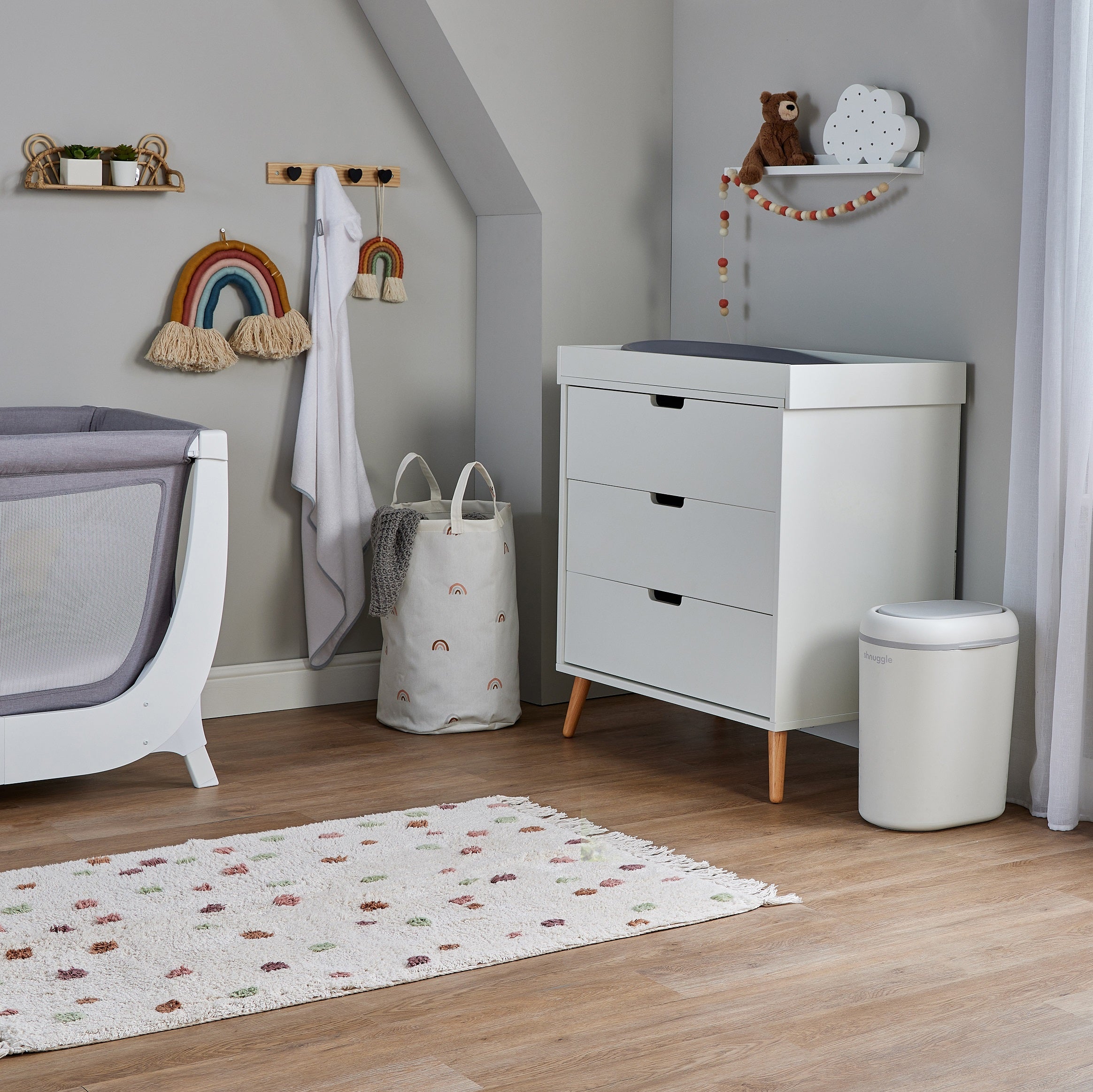 Shnuggle Eco-Touch Nappy Bin Diaper Pail