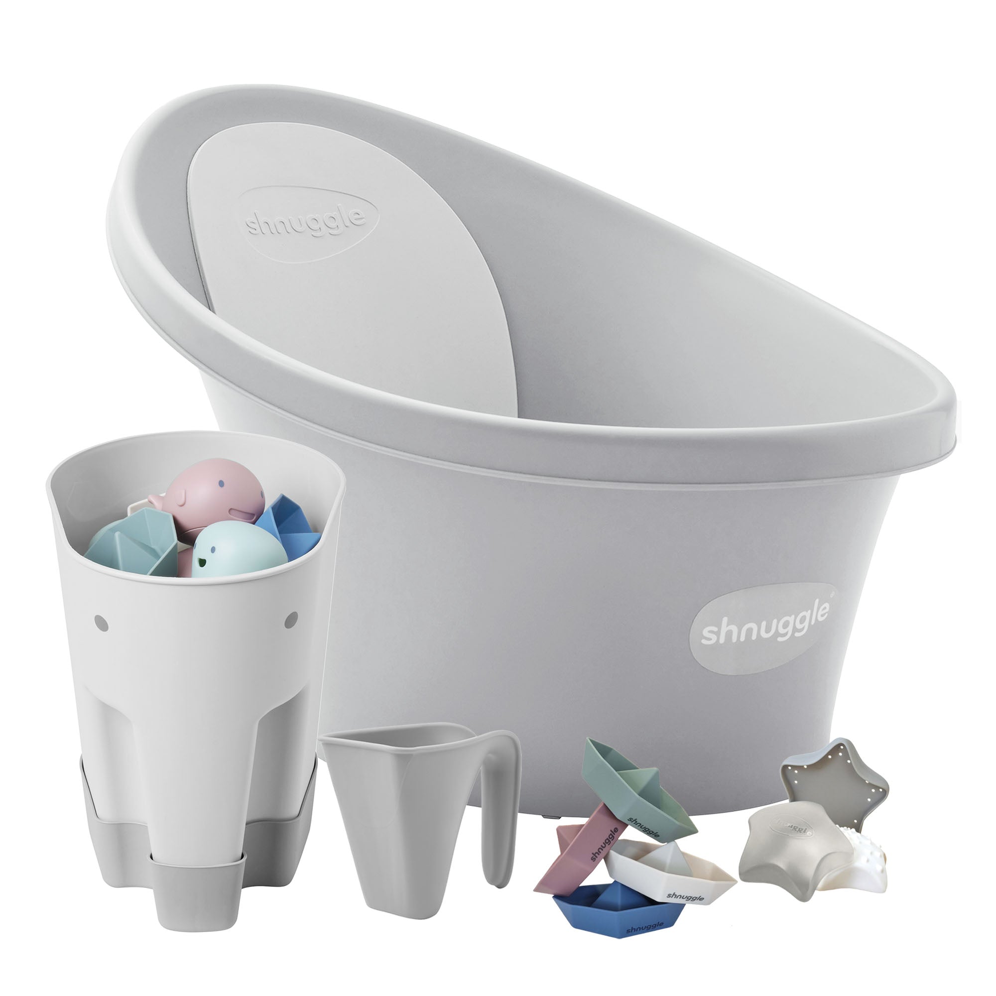 Shnuggle Newborn Bundle: Baby Bath & Accessories Bundle - 5-Piece Set