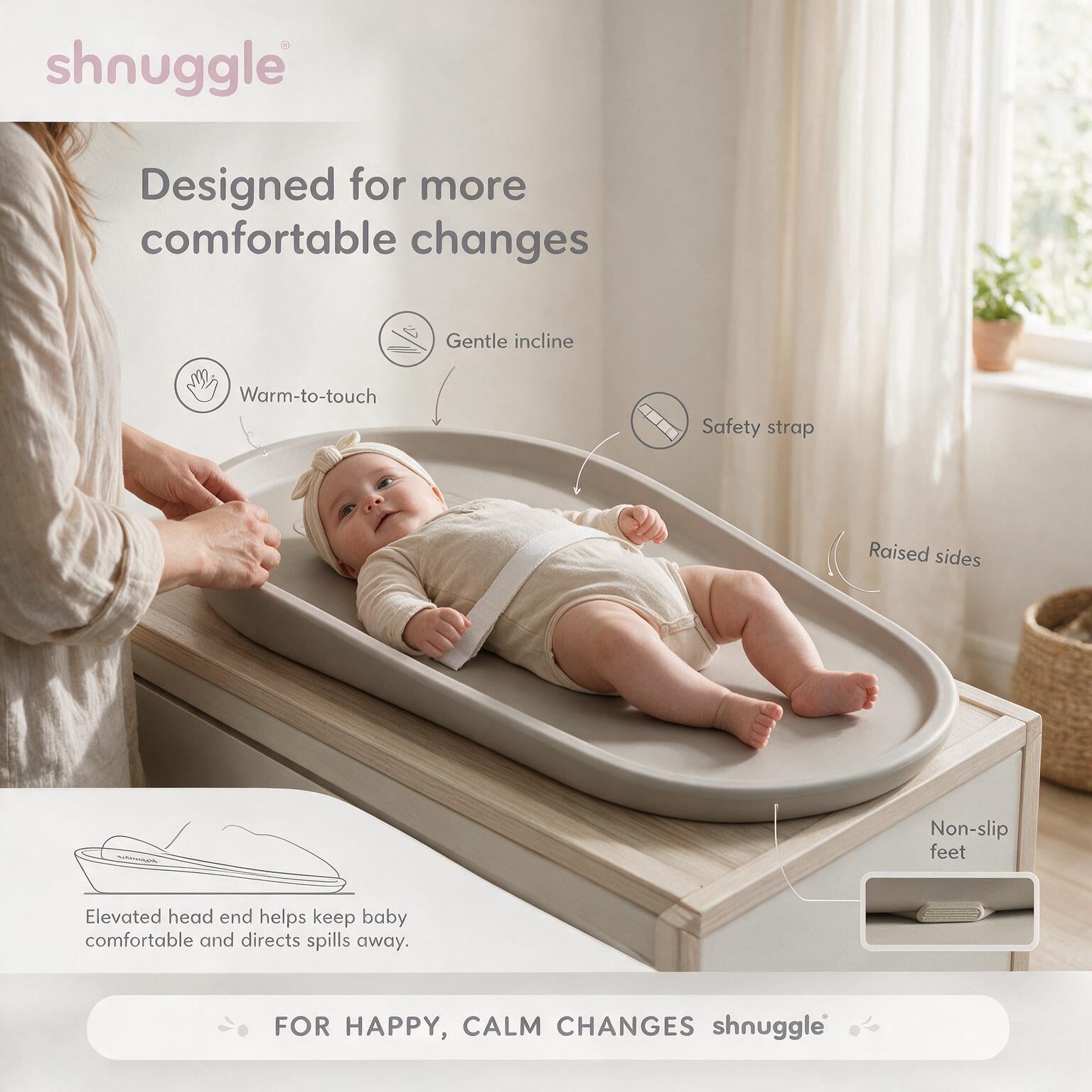Shnuggle Squishy Diaper Changing Mat