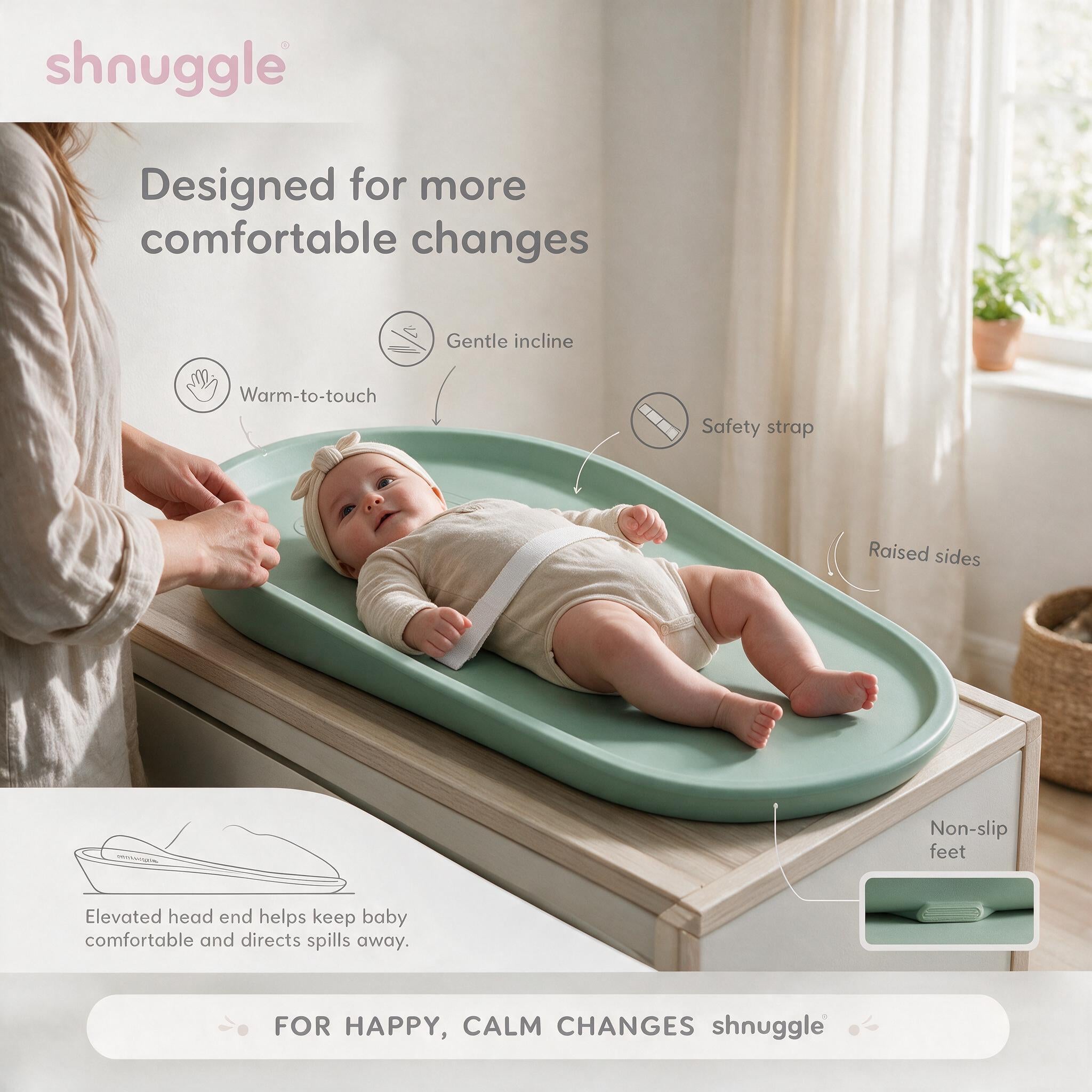 Shnuggle Squishy Diaper Changing Mat