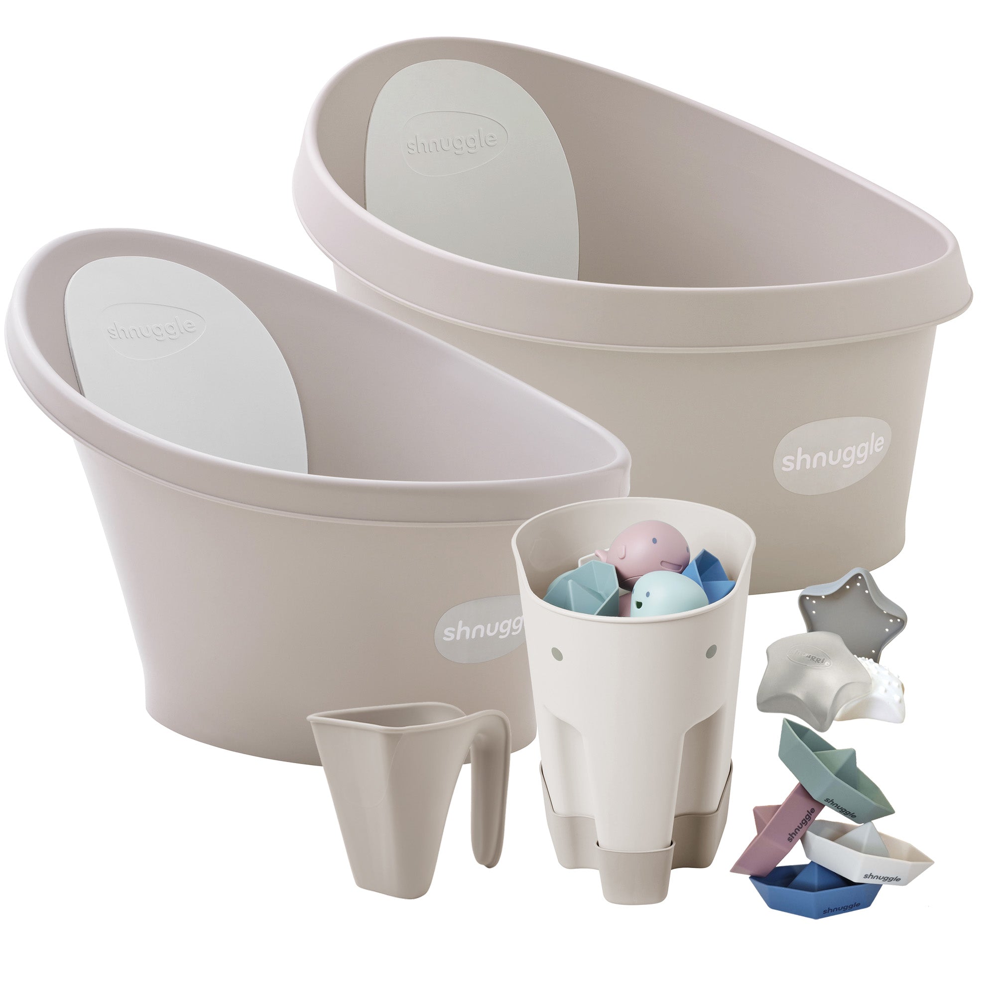 Shnuggle Splash & Grow Bundle: Baby & Toddler Bath Bundle + Accessories - 6-Piece Set