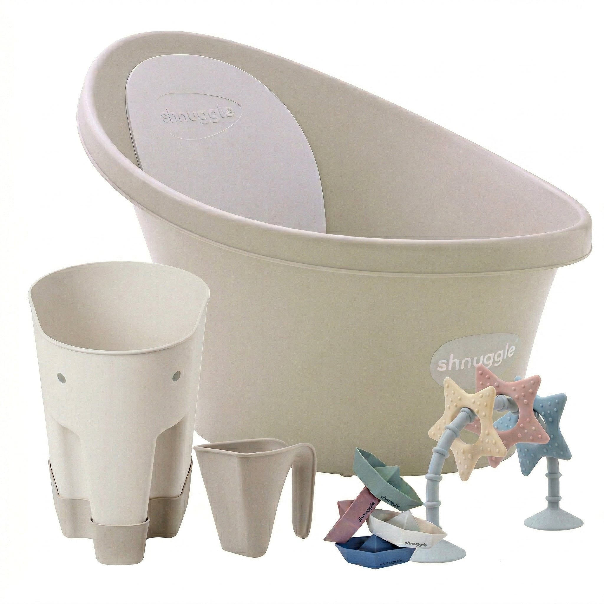 Shnuggle Newborn Bundle: Baby Bath & Accessories Bundle - 5-Piece Set