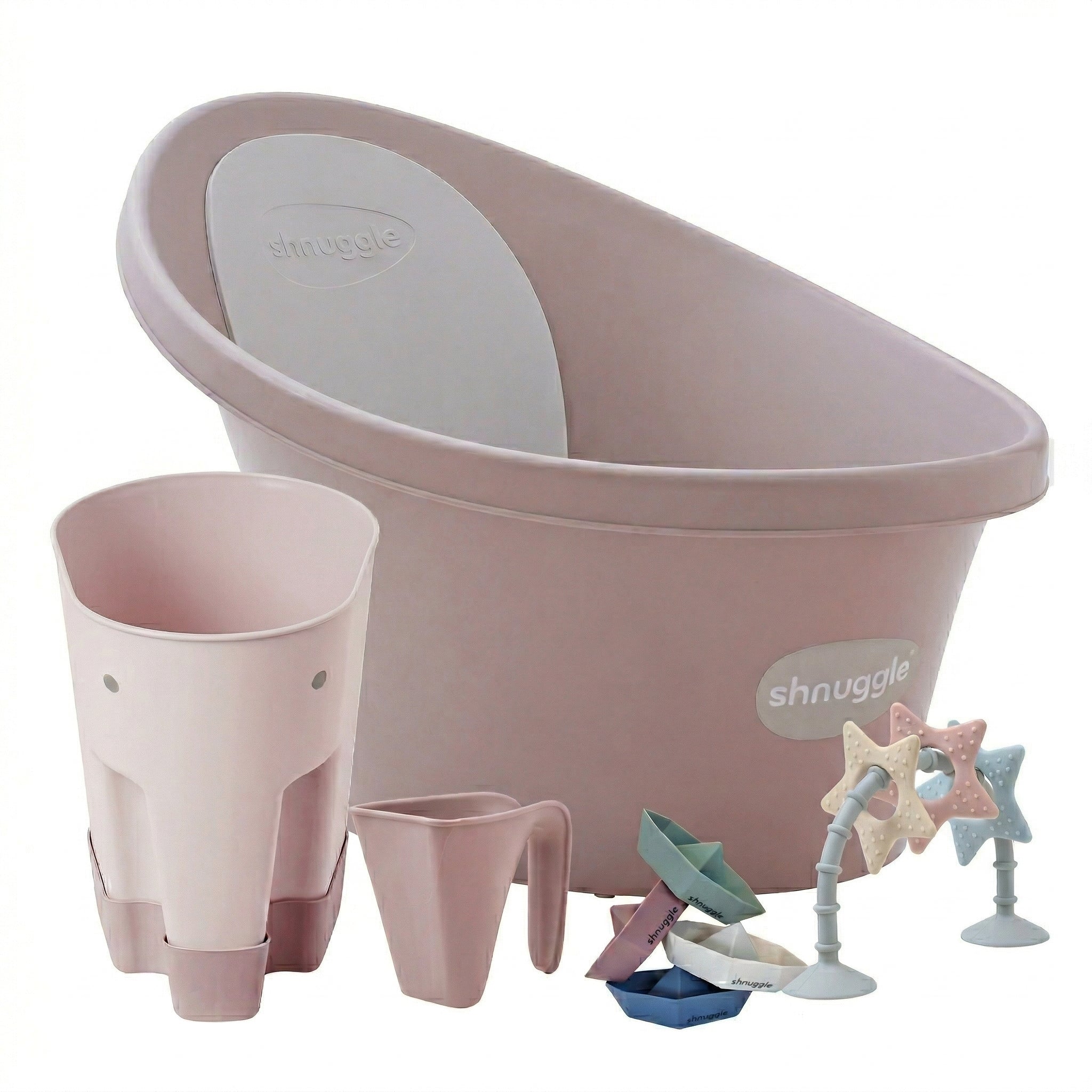 Shnuggle Newborn Bundle: Baby Bath & Accessories Bundle - 5-Piece Set