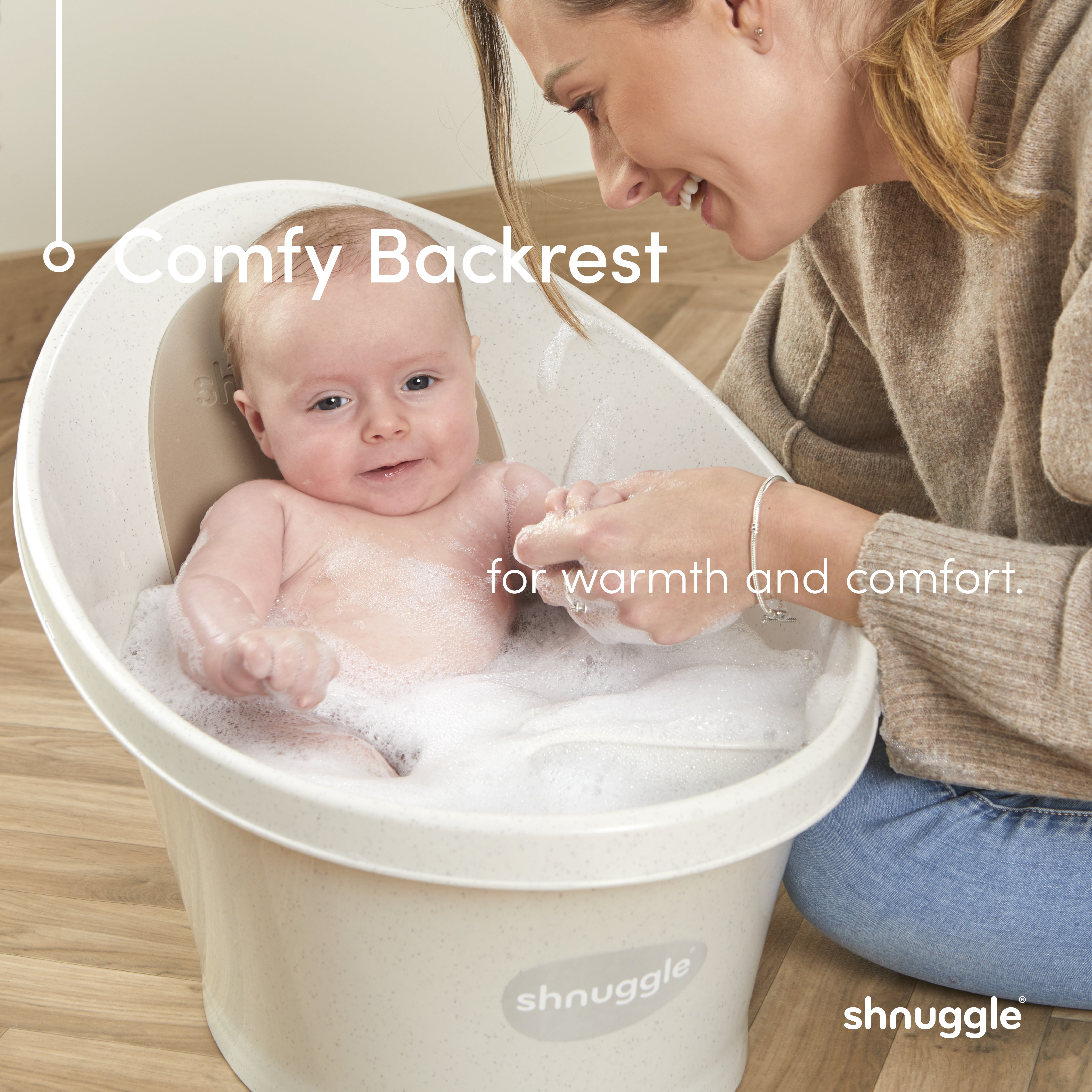Shnuggle Baby Bath Tub, Suitable from Birth