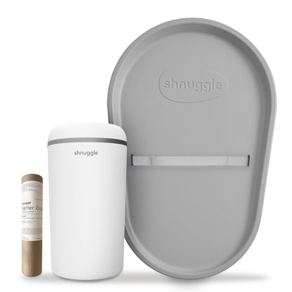 Changing Essentials Kit: Shnuggle Changing Mat + Diaper Pail + Liners