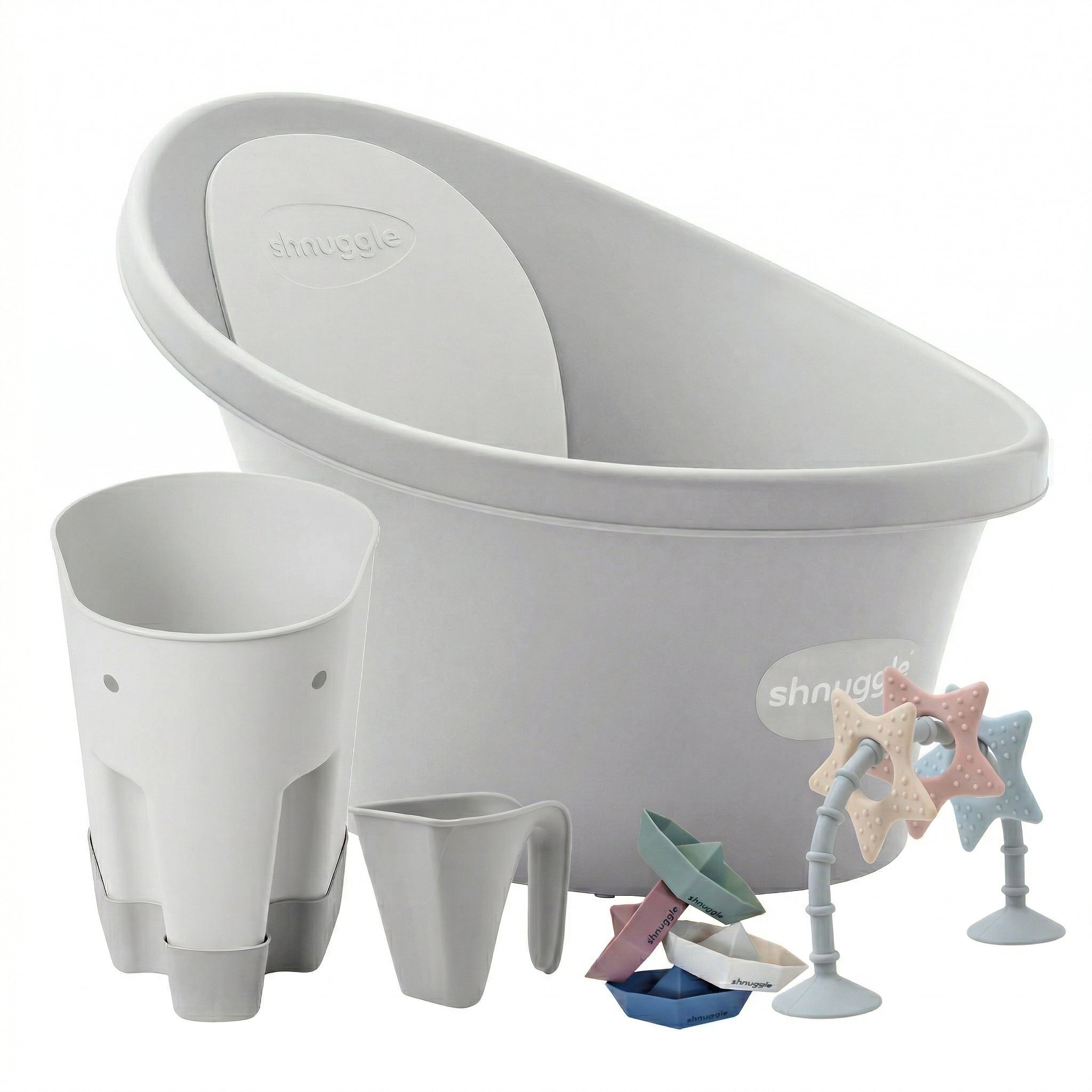 Shnuggle Newborn Bundle: Baby Bath & Accessories Bundle - 5-Piece Set