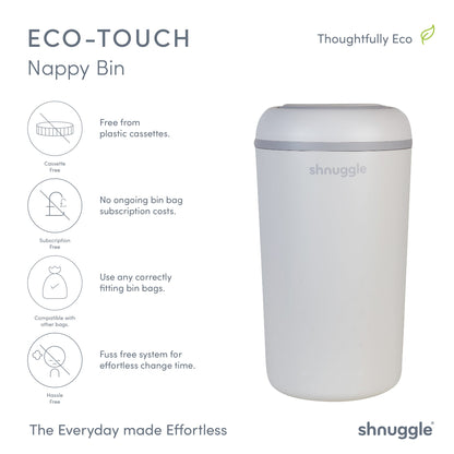 Changing Essentials Kit: Shnuggle Changing Mat + Diaper Pail + Liners