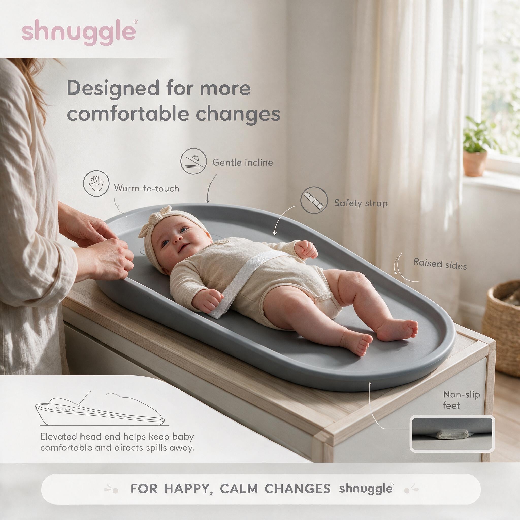 Shnuggle Squishy Diaper Changing Mat