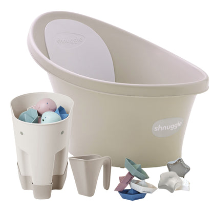 Shnuggle Newborn Bundle: Baby Bath & Accessories Bundle - 5-Piece Set